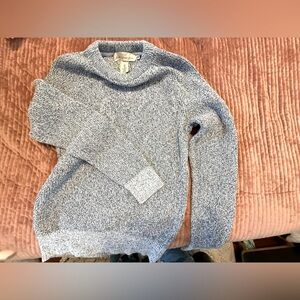 H&M Heathered Blue Women's Woven Sweater